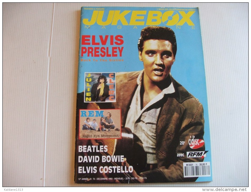 Revue JUKEBOX N° 76 Elvis Presley Poster Richard Anthony - Música