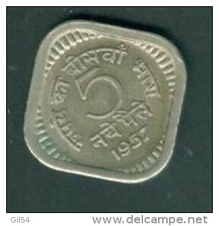 Inde 5 Naye Paise 1957 (Bombay)- Pieb66010 - Inde