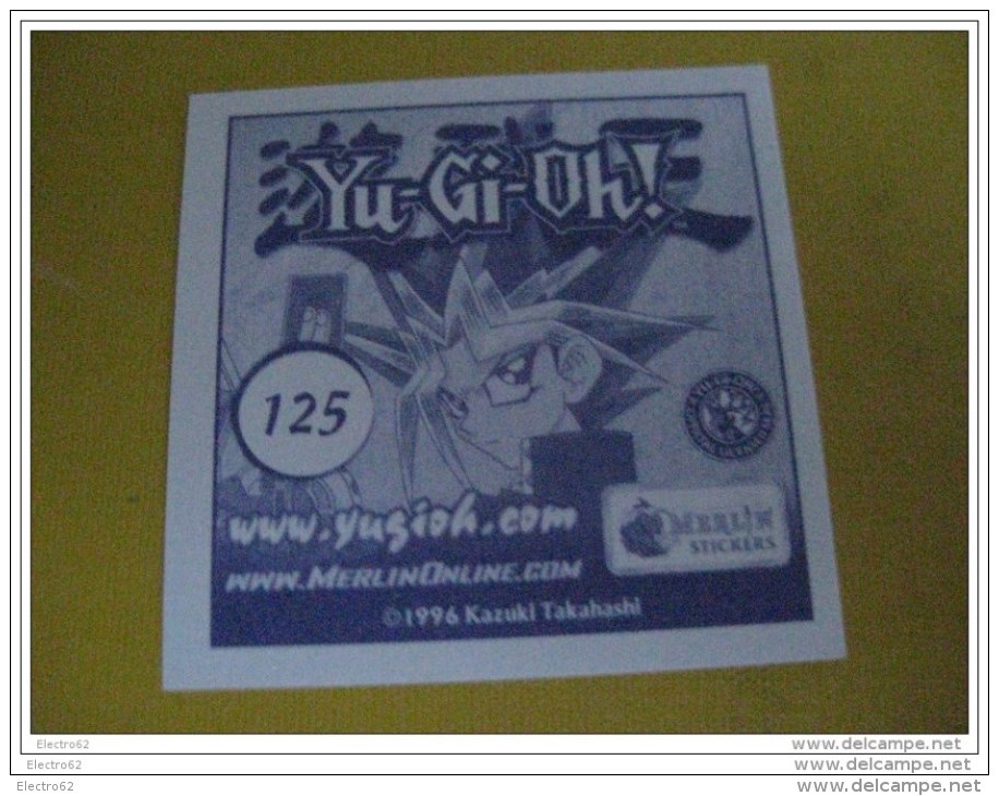 MERLIN Stickers YU-GI-OH ! N°125 - Altri & Non Classificati