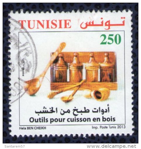 TUNISIE 2013 Oblitération Ronde Used Stamp Outils Pour Cuisson En Bois - Tunisia (1956-...)