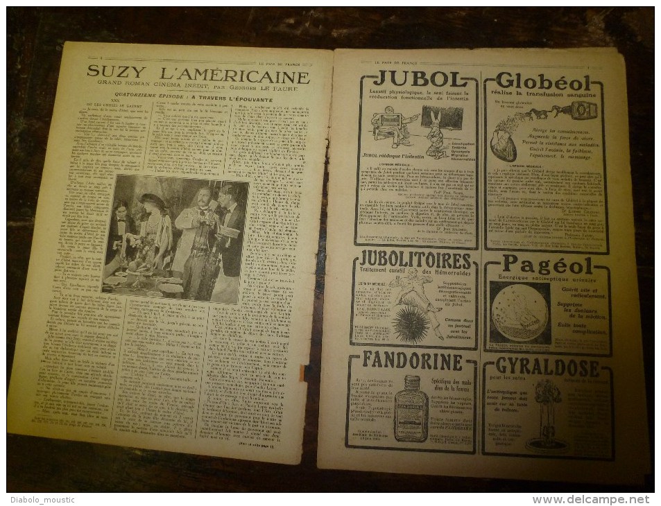 1918 LPDF: Chasse Des Sous-marins En Haute Mer; Crise Charbon Aux USA; L'escadre Bidon British ;DIXMUDE D'un Avion Belge - Français