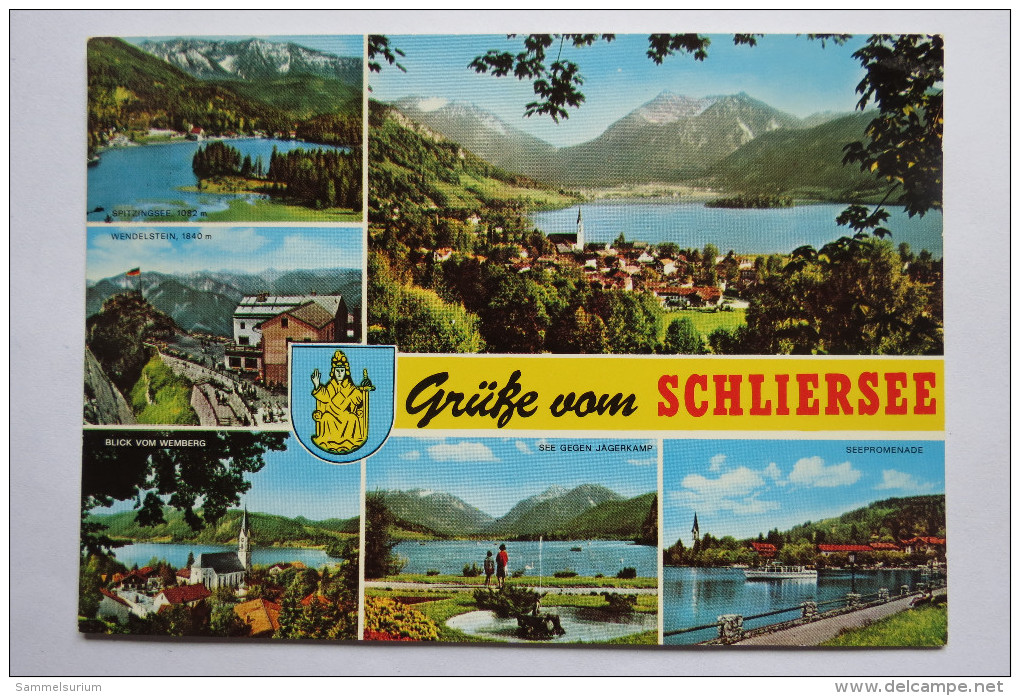 (5/6/88) AK "Grüße Vom Schliersee" In Den Bayerischen Alpen, Mehrbildkarte Mit 6 Ansichten - Schliersee