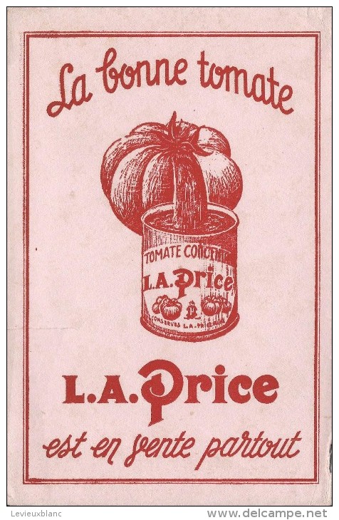 La Price / La Bonne Tomate /Tomate Concentrée /Vers 1950     BUV188 - Potages & Sauces