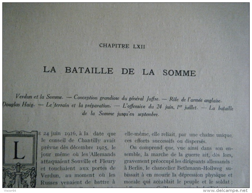 178 179 - Histoire illustrée Guerre 1914 –Bataille Verdun (suite)-Bataille de la Somme-Ruines village de Bras-Maricourt