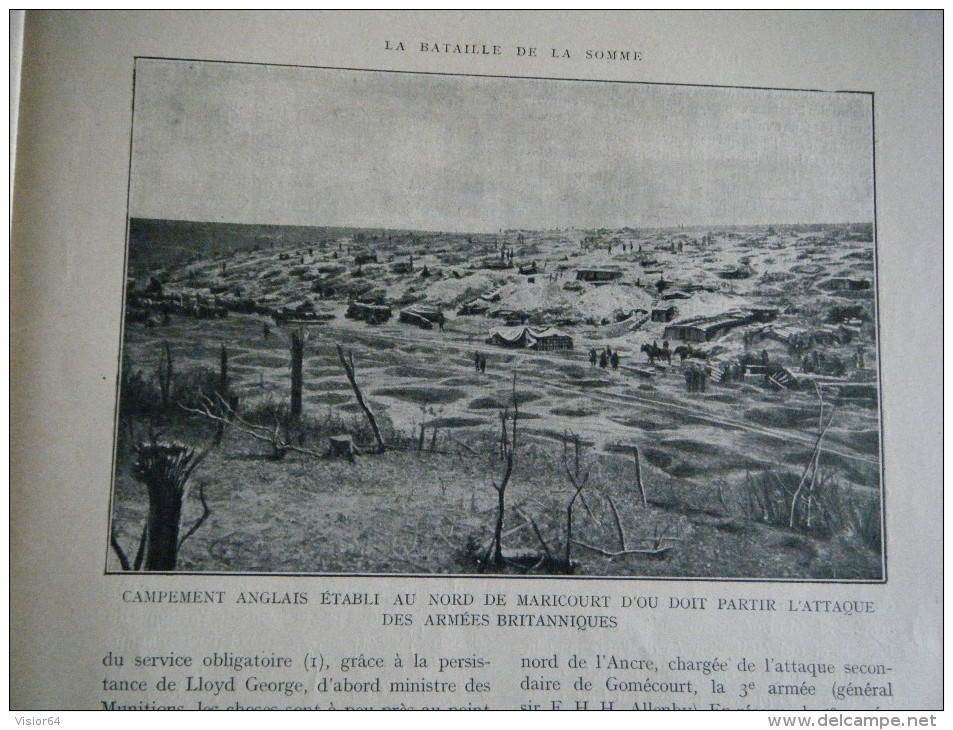 178 179 - Histoire illustrée Guerre 1914 –Bataille Verdun (suite)-Bataille de la Somme-Ruines village de Bras-Maricourt