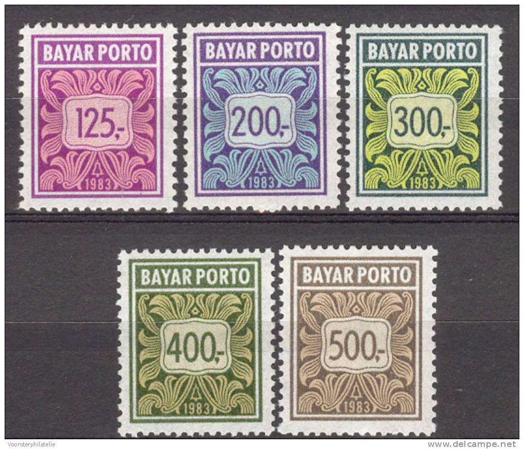 INDONESIA PORT POSTAGE 1983 ZBL 91-95 MNH POSTFRIS ** NEUF - Indonesië