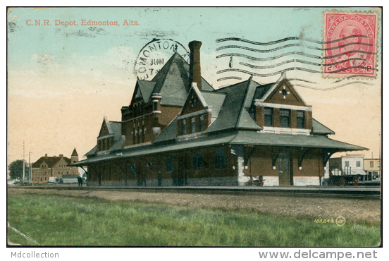 CANADA EDMONTON / C.N.R Depot / CARTE COULEUR - Edmonton