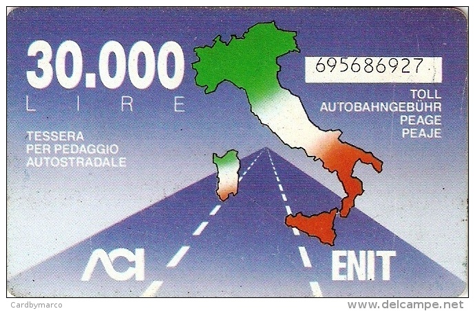 *ITALIA: VIACARD - ACI / ENIT* - Usata - Autres & Non Classés