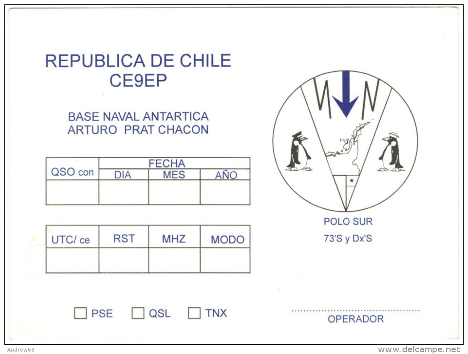 CILE - REPUBLICA DE CHILE - CE9EP - Base Naval Antartica "Arturo Prat Chachon" - Not Used - Bases Antarctiques