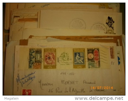 Lot D'enveloppes De Timbres De France - 1961-....