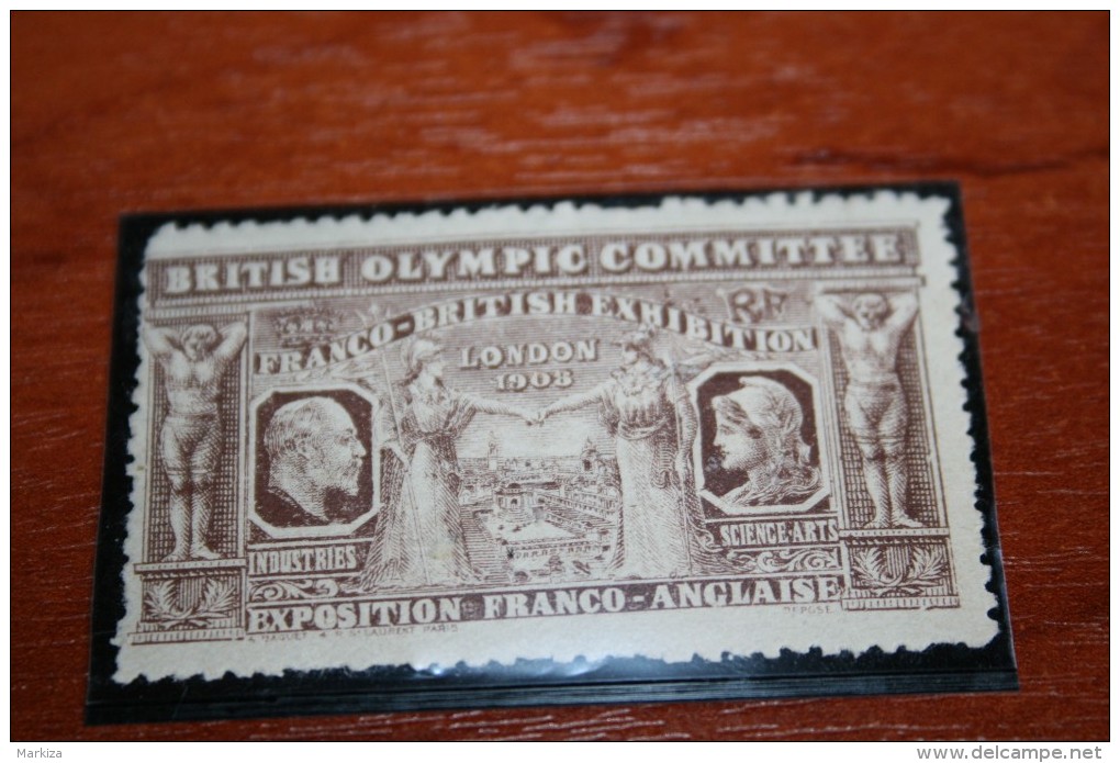 Olympic 1908  Vignette  Rare British Olympic Committee - Sommer 1908: London