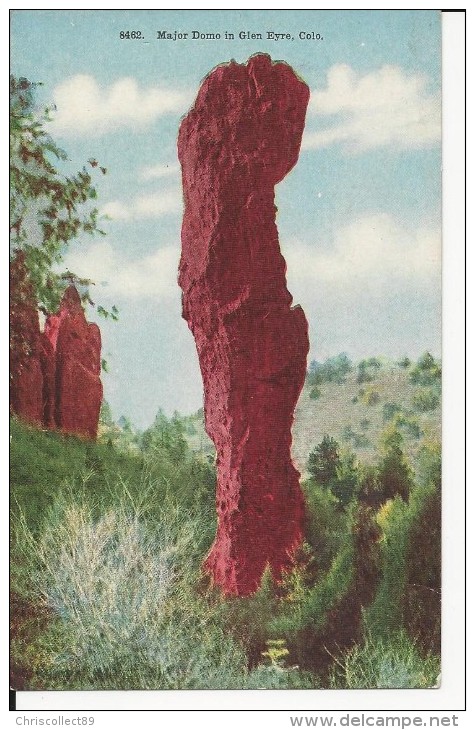 Carte Postale Colorado 1920 : Garden Of The Gods : Major Domo In Glen Eyre - Rocky Mountains