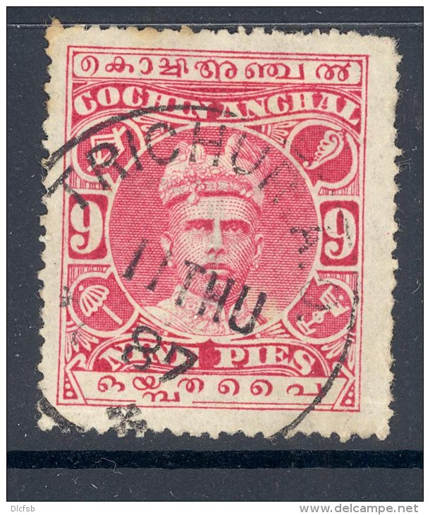 COCHIN, Postmark &acute;TRICHUR A.O.&acute; - Cochin