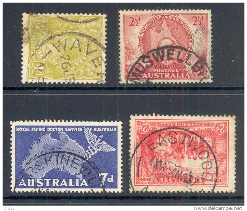 NEW SOUTH WALES, Postmarks WAVERLEY, MUSWELL BRIDGE, ERSKINEVILLE, EASTWOOD - Gebruikt