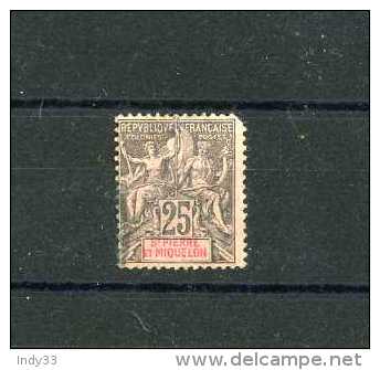 - ST. PIERRE ET MIQUELON 1859/1909 . TIMBRE DE 1892 OBLITERE . - Used Stamps