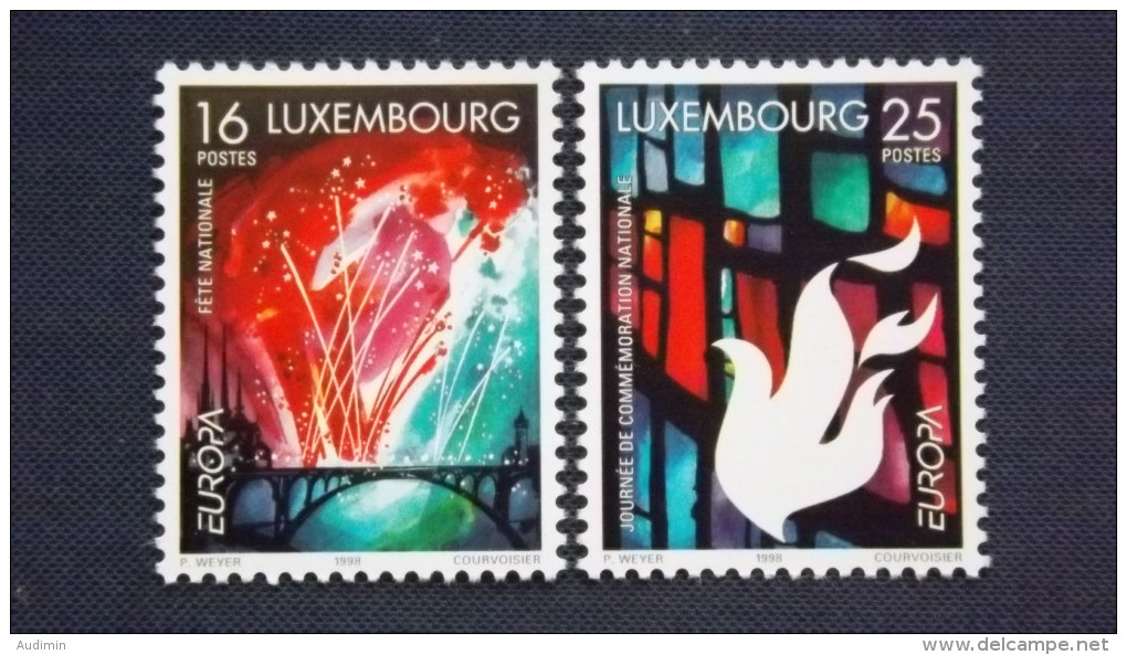 Luxemburg 1451/2 Yt 1401/2 **/mnh, EUROPA/CEPT 1998: Nationale Feste Und Feiertage - Nuevos