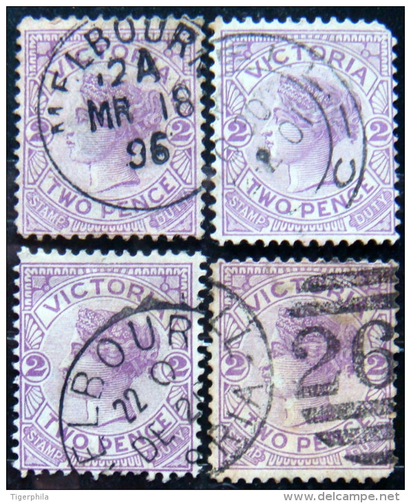 VICTORIA 1884 2d Queen Victoria USED 4 Stamps - Oblitérés