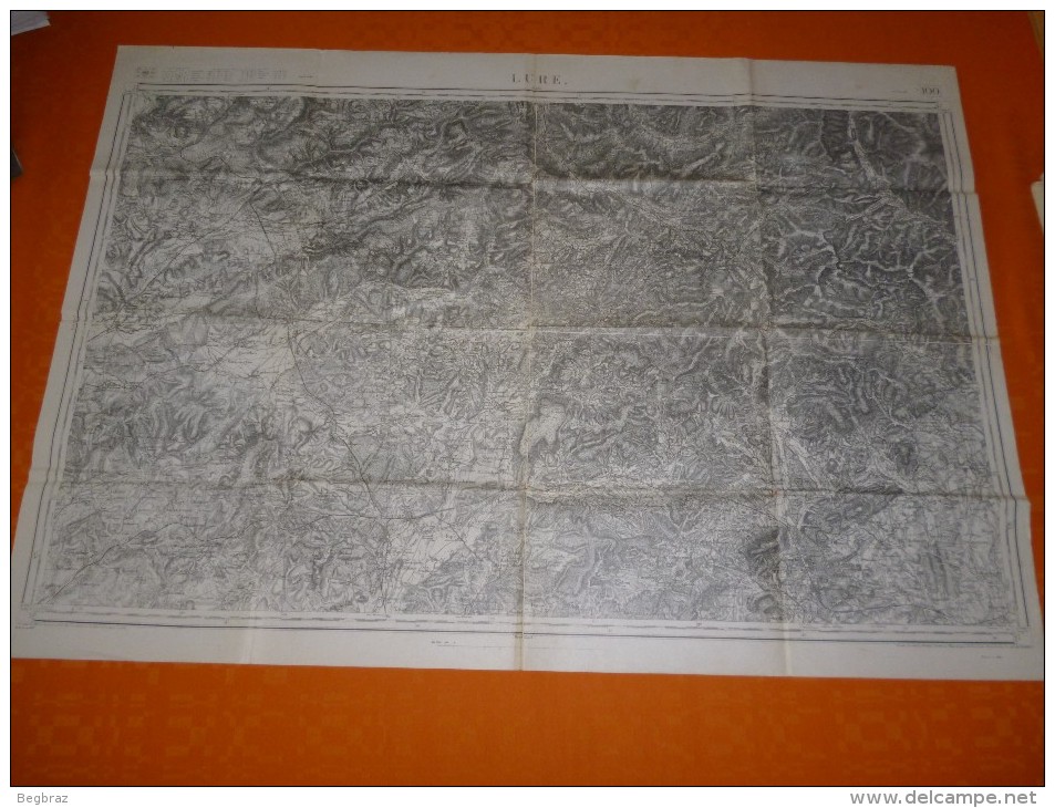 CARTE TOPOGRAPHIQUE  LURE ET ENVIRONS  1913 - Topographische Kaarten