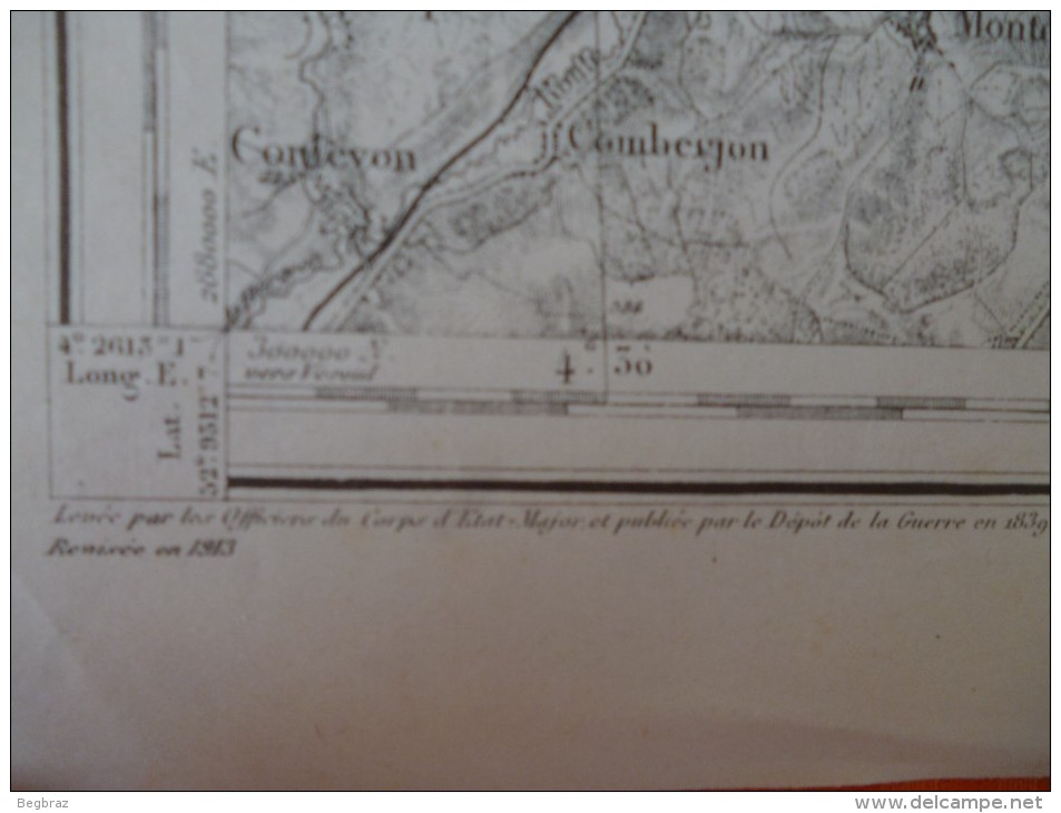 CARTE TOPOGRAPHIQUE  LURE ET ENVIRONS  1913 - Topographische Kaarten