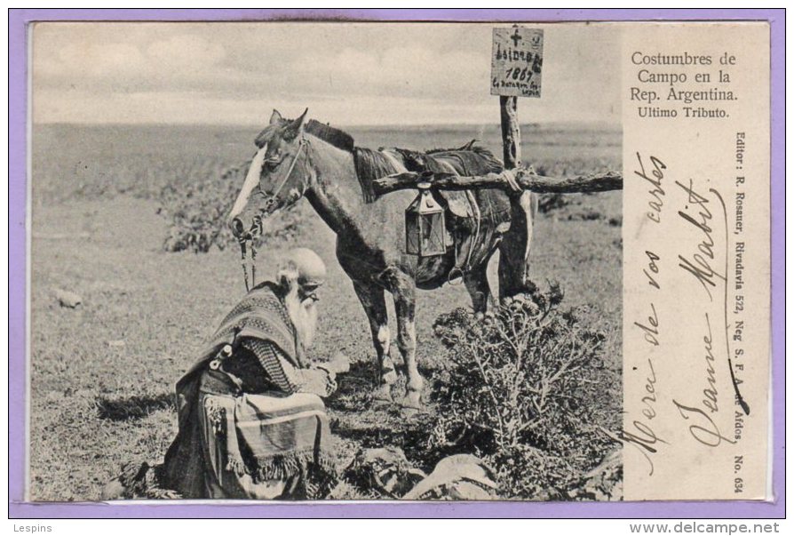 AMERIQUE --  Argentine --  Costumbres De Campo En... - Argentina