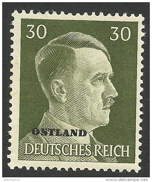 Russia, German Occupation, 30 Pf. 1941, Sc # N24, Mi # 14, MH - 1941-43 Ocupación Alemana