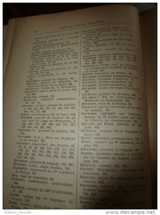 Rare  1913 Correspondance inédite de NAPOLEON Ier  tome IV (archives de la guerre, par E.Picard et L.Tuetey , 919 pages