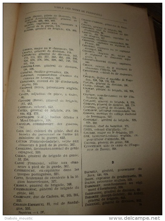 Rare  1913 Correspondance inédite de NAPOLEON Ier  tome IV (archives de la guerre, par E.Picard et L.Tuetey , 919 pages