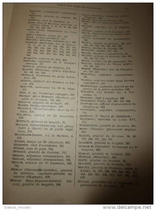 Rare  1913 Correspondance inédite de NAPOLEON Ier  tome IV (archives de la guerre, par E.Picard et L.Tuetey , 919 pages