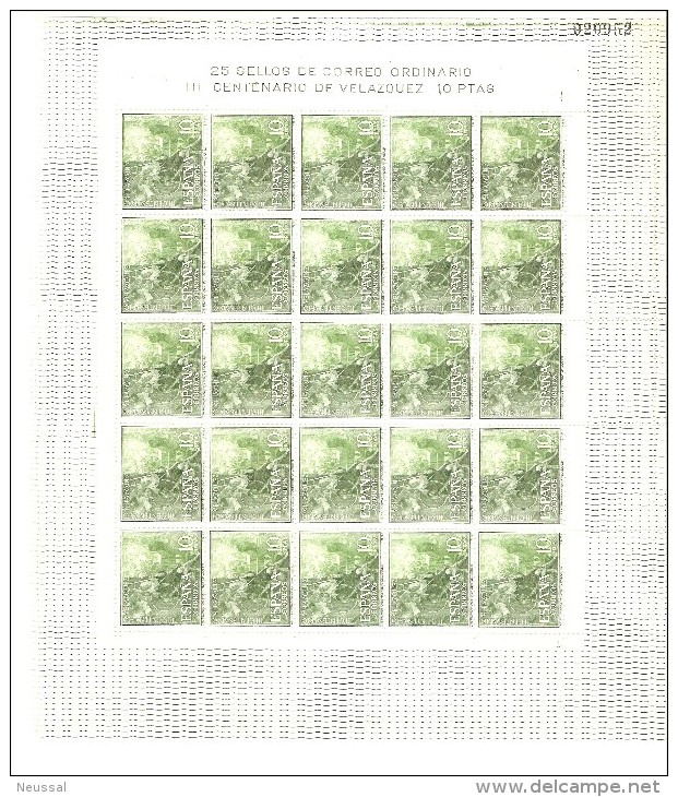 Serie    Nº 1340/3  En Pliego De 25 Sellos. - Full Sheets