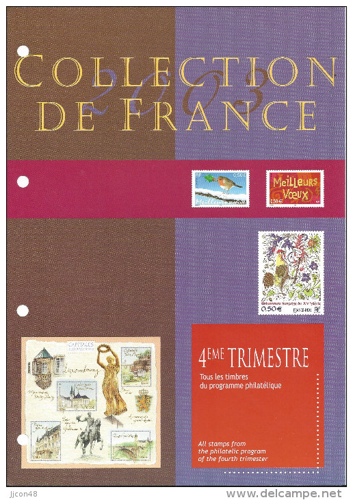 France  2003  (**)  MNH  Mi.3677-3773  (complete Year See Scans) - 2000-2009