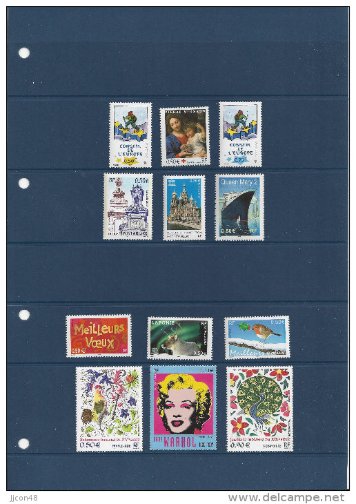 France  2003  (**)  MNH  Mi.3677-3773  (complete Year See Scans) - 2000-2009