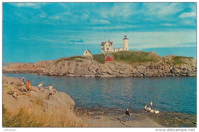 Pays Divers -etats Unis- Usa -ref C350- Nubble Light - York Beach - Maine - Phare  - Postcard In Good Condition  - - Autres & Non Classés