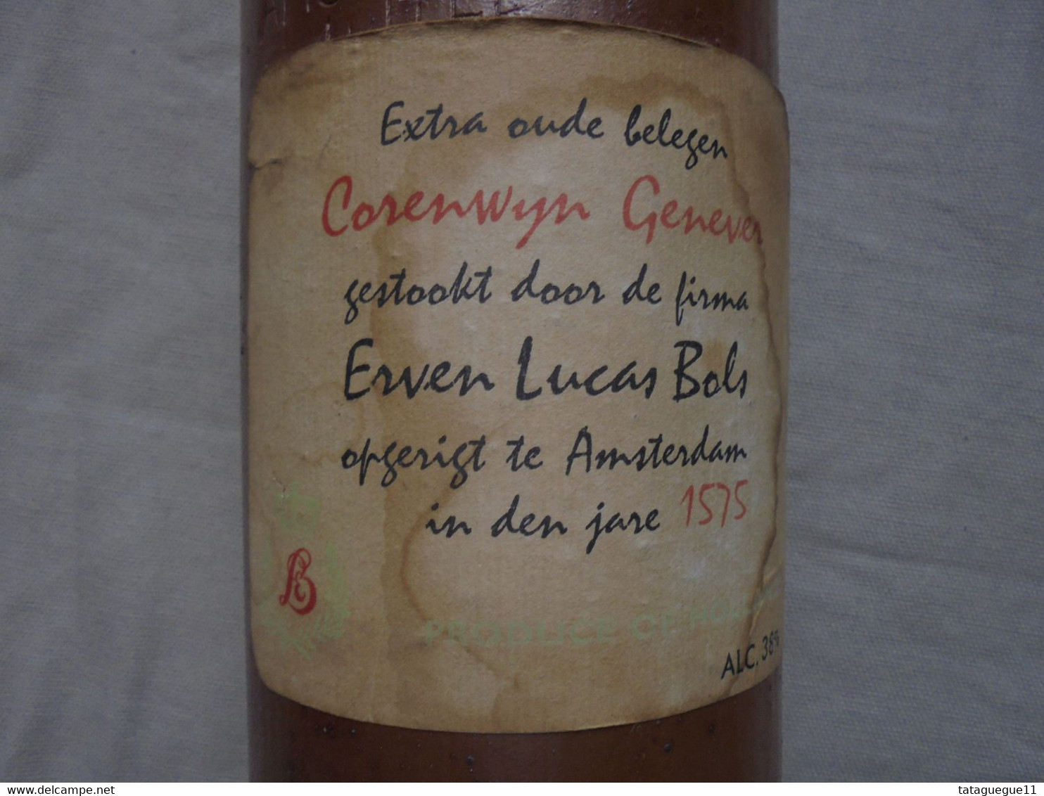 Ancien - Bouteille De Spiritueux En Terre BOLS Corenwyn Genever - Spiritueux