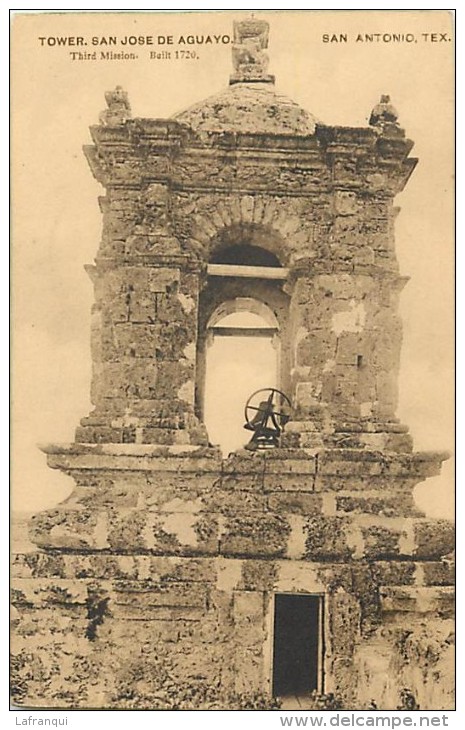 Pays Divers -etats Unis- Usa -ref C328- Tower San Jose De Aguayo - San Antonio -texas  - Postcard In Good Condition  - - San Antonio