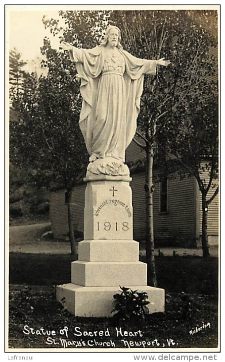 Pays Divers -etats Unis- Usa -ref C327-sacred Heart - St Mary S Church -newport -vt  - Postcard In Good Condition  - - Autres & Non Classés