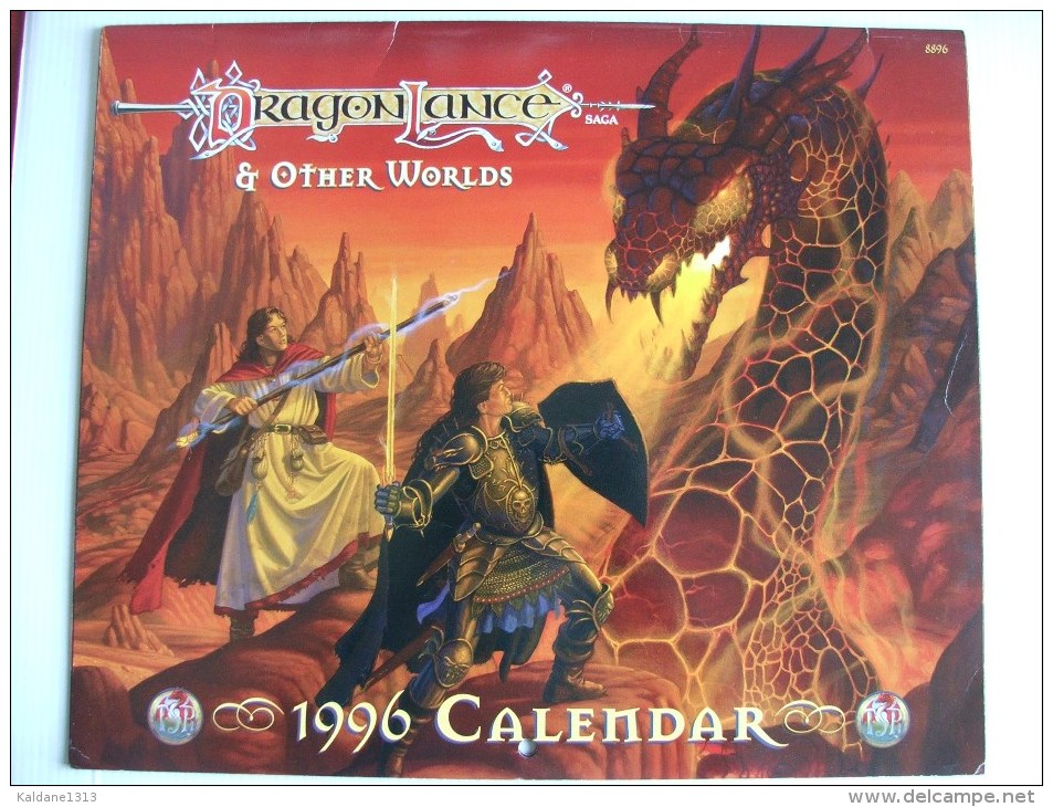 Dragonlance Lancedragon Calendrier Calendar 1996 - Autres & Non Classés