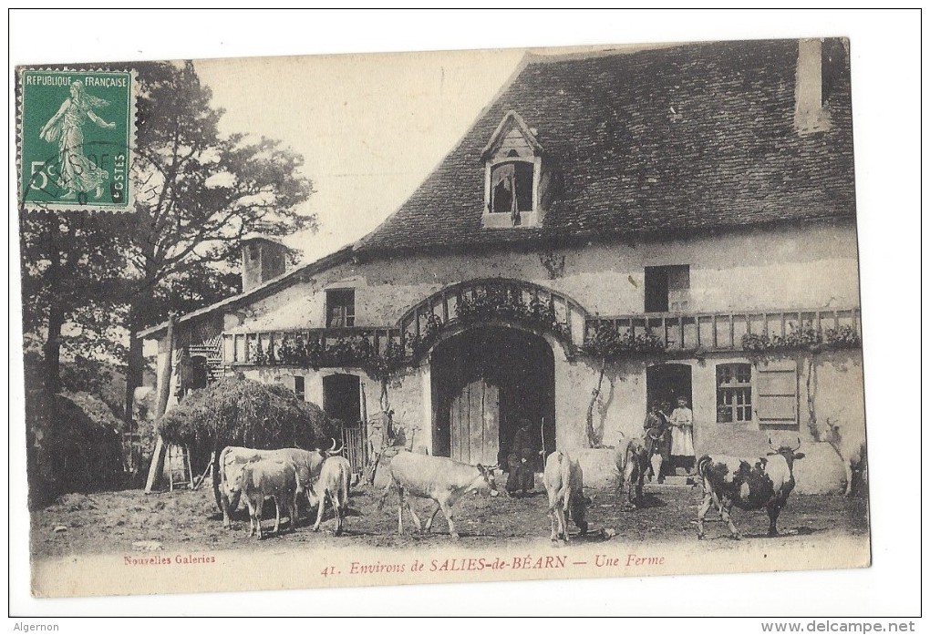 LVA1790 - Environ De Salies-de-Béarn Une Ferme Vaches - Bearn