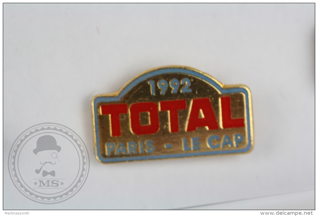1992 Total Paris - Le Cap Rally - Pin Badge #PLS - Rallye