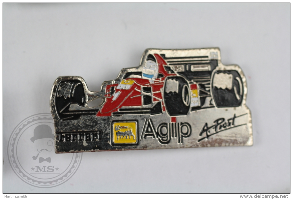 Alain Prost Ferrari AGIP F1 - Pin Badge #PLS - F1