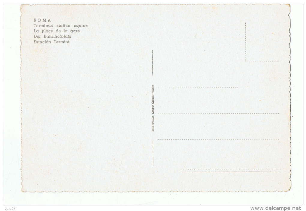Gare De ROMA   Terminus - Stazioni Senza Treni