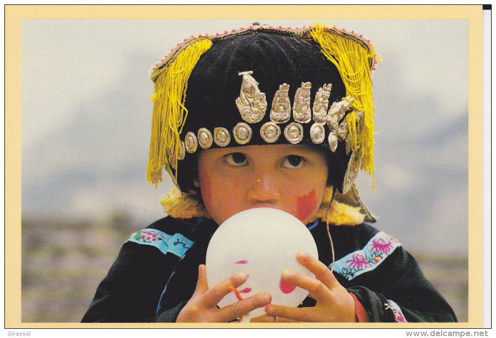 CPM CHINE GUIZHOU ENFANT MIAO PHOTO VALENTIN - Chine