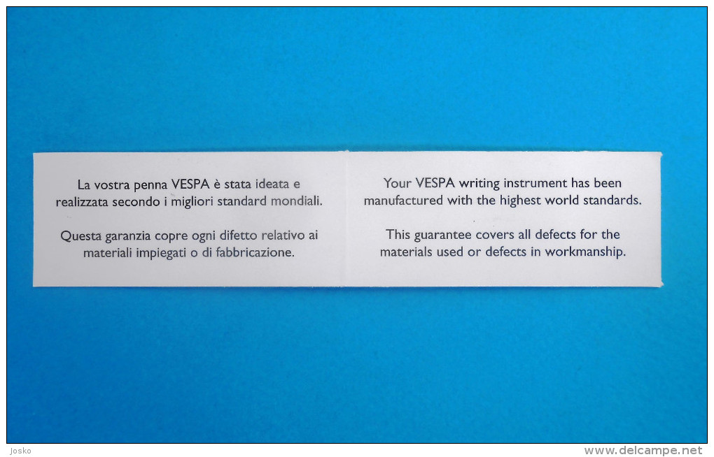 VESPA ( famous Italy scooter manufactured by Piaggio ) - Official exclusive set of 2. luxury chrome pens in tin box