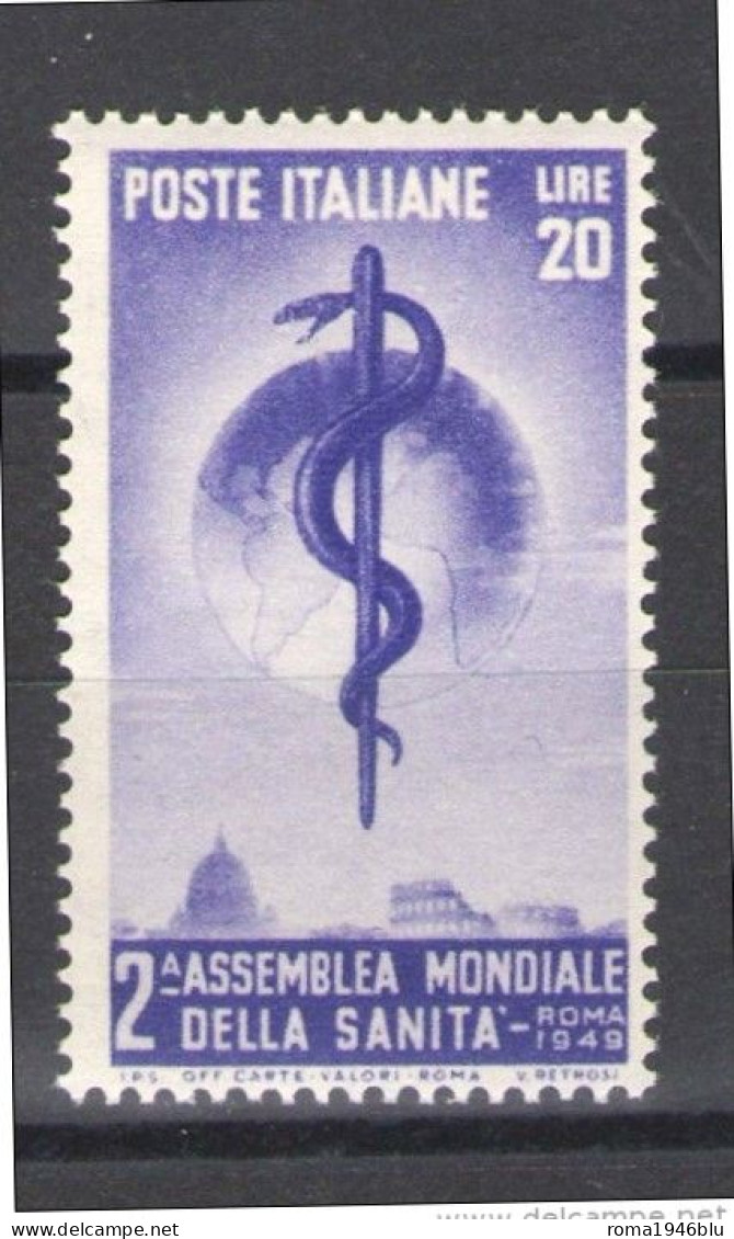 REPUBBLICA 1949 SANITA' ** MNH - 1946-60: Nieuw/plakker