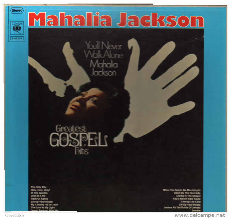 * 2LP Box *  MAHALIA JACKSON - YOU'LL NEVER WALK ALONE (GREATEST GOSPEL HITS) (Germany 1968 EX!!!) - Canti Gospel E Religiosi