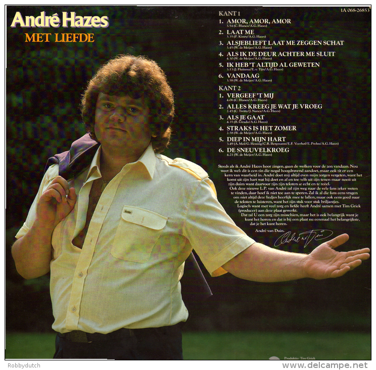 * LP *  ANDRÉ HAZES - MET LIEFDE (Holland 1982) - Sonstige - Niederländische Musik