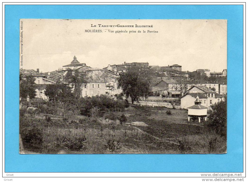 MOLIERES Vue Prise De La Perrine -édition Ardenne- A Voyagé  En 1906 - Molieres