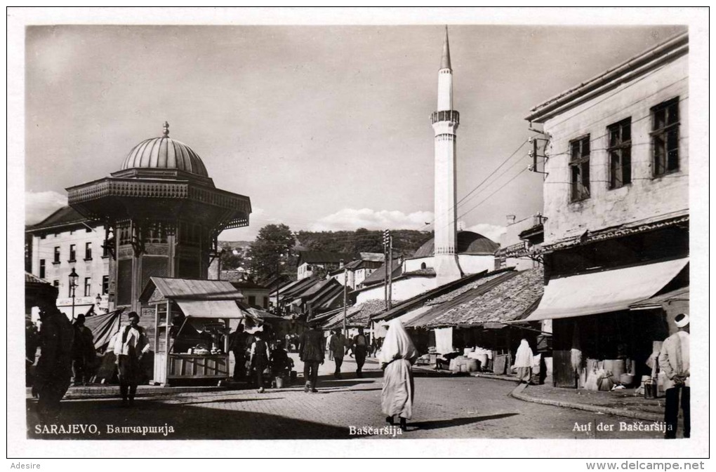 SARAJEVO - Auf Der Bascarsija, Fotokarte 1930 - Jugoslawien