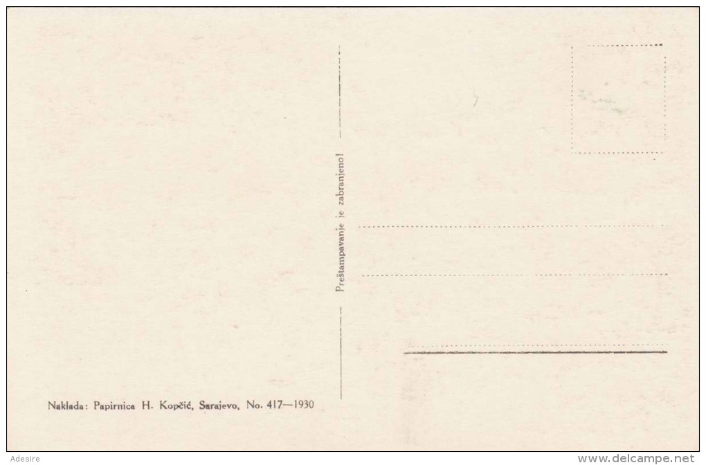 SARAJEVO - Auf Der Bascarsija, Fotokarte 1930 - Jugoslawien