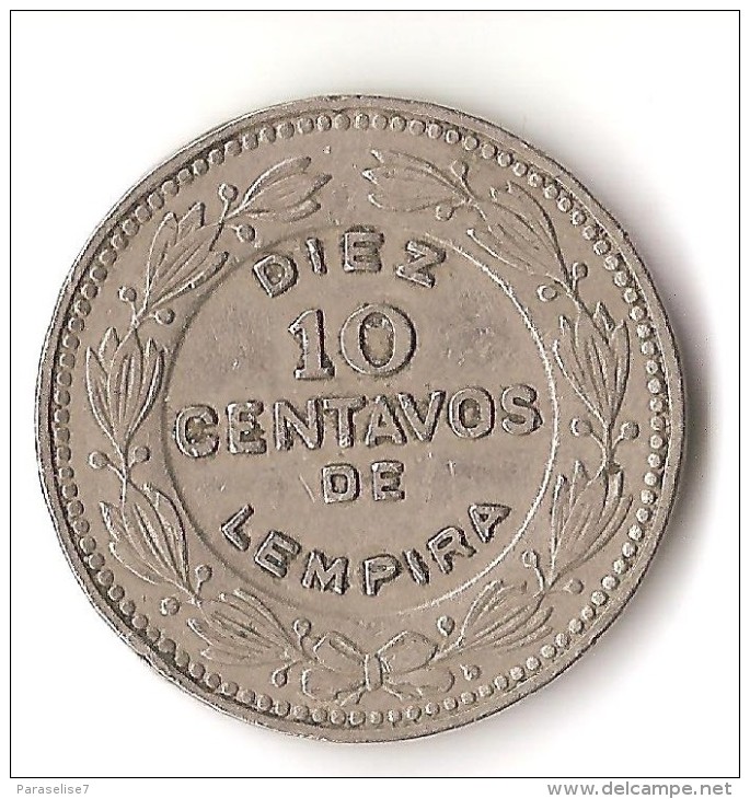 HONDURAS  10  CENTAVOS  1967 - Honduras