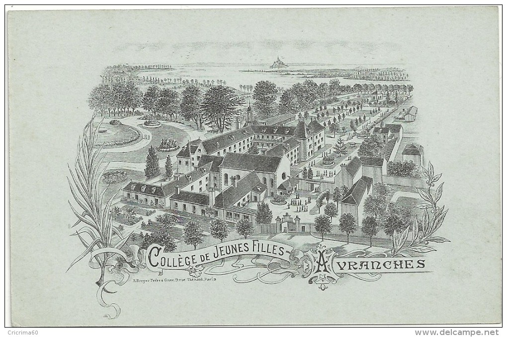 50 - AVRANCHES - Collège De Jeunes Filles. Carte Précurseur. TBE. - Avranches